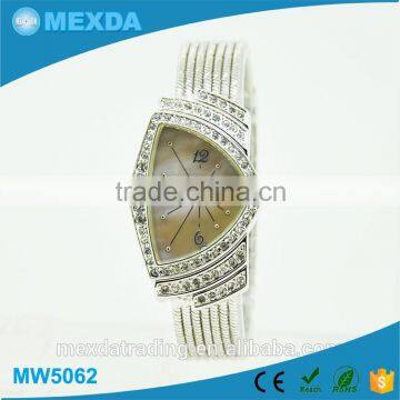 New japan movement stainless steel diamond watch,luxury type watch