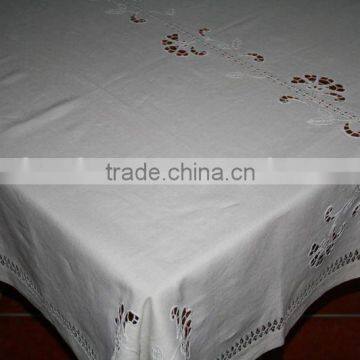 hand embroidery table cloth