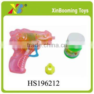 New design popular plastic bubble gun toy with light