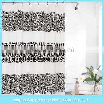 Most Fashion New Design fashion atmosphere printing PEVA shower curtain