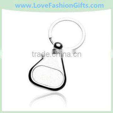 Bulk Teardrop Custom Metal Keychains & Promotional Logo Key Chains