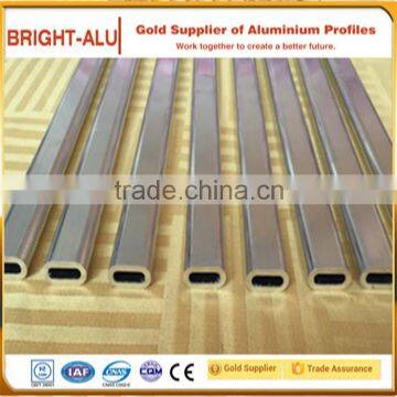 Foshan aluminium alloy factory / OEM extrusion aluminium flat tube / aluminium profile retangular