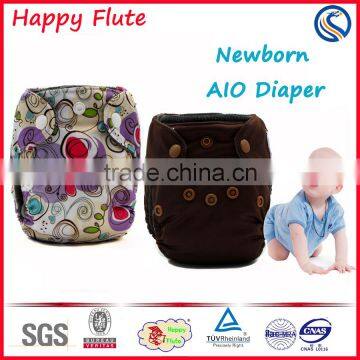 Happy Flute 2016 best sell baby AIO pocket cloth diaper