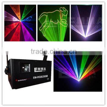 3W SD+TTL Modulation RGB laser light, full color laser light,lighting equipments/free shipping with flight case