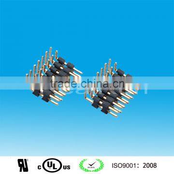 2.54mm Pitch Double Layer Double Row Angle Pin Header connector