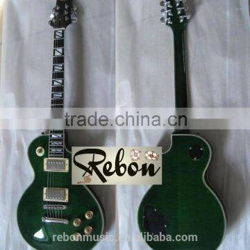 Transparent green sunburst colour rlp rebon electric guitar