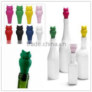 2016 new arrival Animal shaped silicone rubber bottle stopper