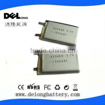 manufacturer rechargeable li-ion battery packs 3.7v 1000mah