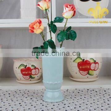 tall cylinder clear vase decor clay vase