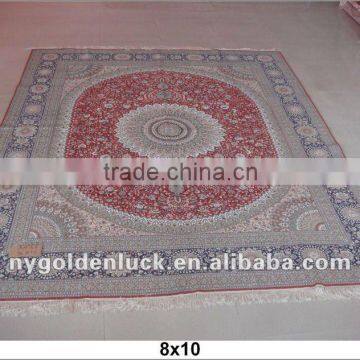 handmade 400L 8x10 kashmir silk carpet