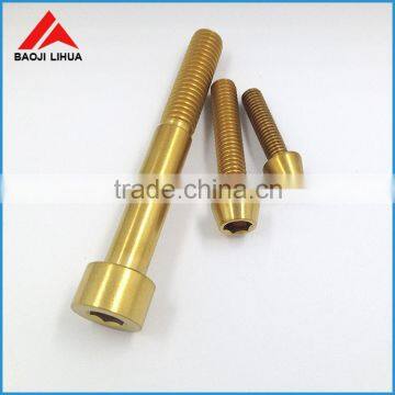 Baoji Ti Gr5 Hex Socket Tapered Torx Head DIN912 Titanium Screw photo-2