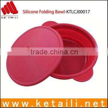 Good Quality Silicone Folding Washing up Bowl, Microwave Safe Silicone Bowls