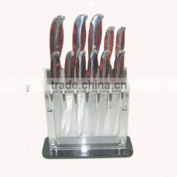 Customized clear acrylic knife display holder
