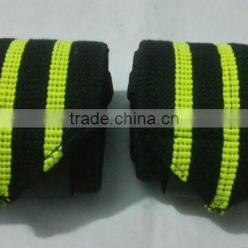 Weight Lifting Training Gym Straps/Hand Bar Wrist Wraps Heavy 100% Cotton/World Top Gym Fit All Size Body Building Wrist Wraps
