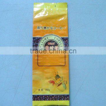 Hot sale T-seal coffee bean packaging bag with side gusset