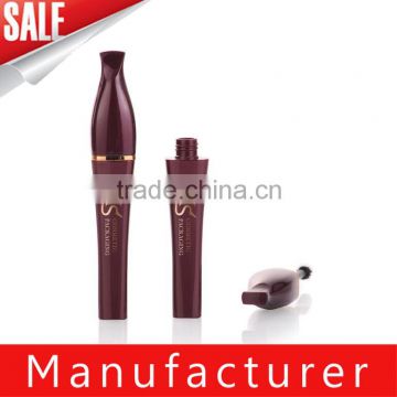 Best price classic style purplish red plastic mascara tube