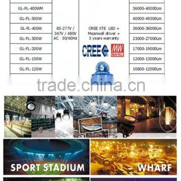 1000w Led Light Wirh Meanwell Driver Ip66 Led Flood Light 5 Years Warranty for Led Parking Lot Lighting photo-6