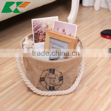 2015 new mini jute storage baskets Sell like hot cakes ZAKKA sundries barrels                        
                                                Quality Choice