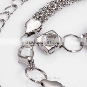 High Quality White Crystal Silver Waist Chain Models Brightness F1-80047 photo-3
