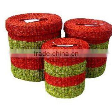 Multicolors Nice Seagrass Basket, Box With Lid 2016 photo-4