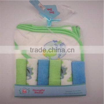 For Kids Small MOQ Baby Facecloth & Hooded Bath Towel