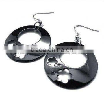 flower stainless steel earrings 2016 Summer jewelry
