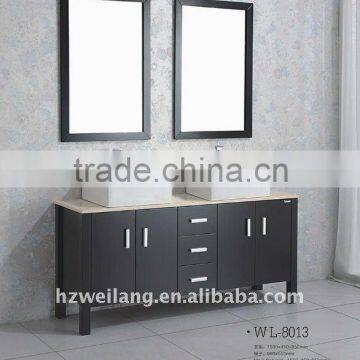 Hot sell solid wood Stone top bathroom Vanity