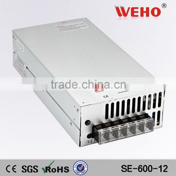 Single output 600w industrial SE-600-12 ac 220v to dc 12v power supply