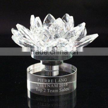 Wholesale crystal gift and craft lotus flowers