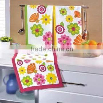 QP010 100% COTTON PRINTED KITCHEN TOWEL/ TEA TOWEL/DISH CLOTH