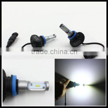 led motorcycle headlight H11 Car LED Headlight Bulbs CSP Chips Front Head Light Single Beam White 8000lm for audi a6 headlight