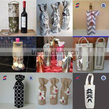 Wine Non-Woven Bags Clear Wine Bottle Bag