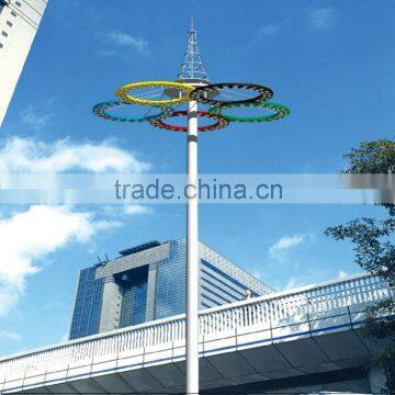 High quality steel 15-35m high mast lighting price with nice design Q235/345 material