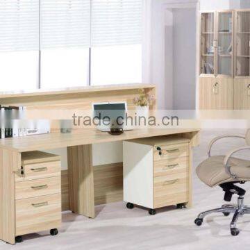 classic melamine panel wooden office table for reception