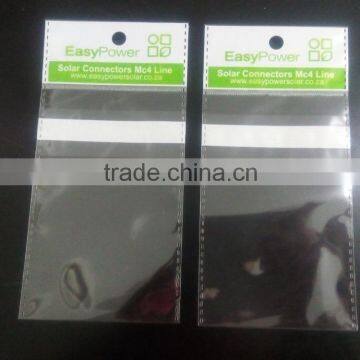 Plastic BOPP Header Card Packaging Bag For Electronic Components