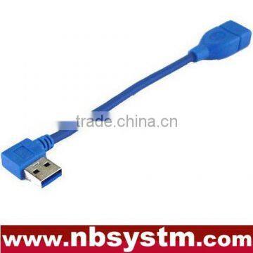 angle 90 degree USB 3.0 A male to A female cable
