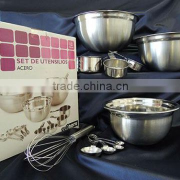 Stainless Steel Measuring Set 12 pcs