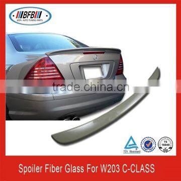 AUTO UNPAINTED REAR TRUNK LIP SPOILER FOR Mercedes Benz W203 C-Class 2001-2007 Sedan