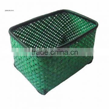 Rectangular Bamboo Basket With Handmade