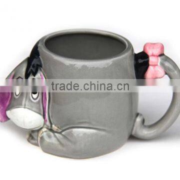 OEM factory directly unique design kids ceramic 3D animal mug                        
                                                Quality Choice