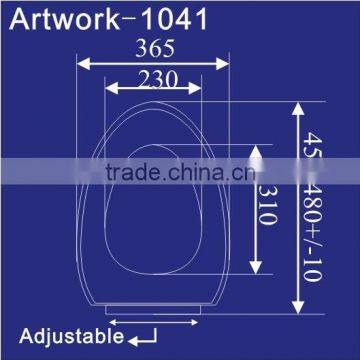 1041 Toilet Seats; 1000/1350g Plastic Toilet Seats Cover Bathroom Sanitary Hot Sale to South America Markets photo-4