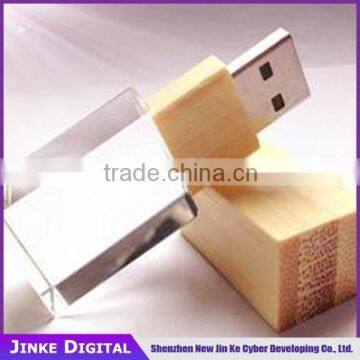 Wholesale Cheap Glass Promotional USB Flash Drive , Crystal Glass Perfume Usb Flash Drive