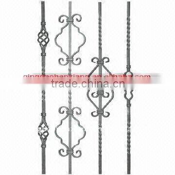 wrought iron forged baluster used to fence and gate parts