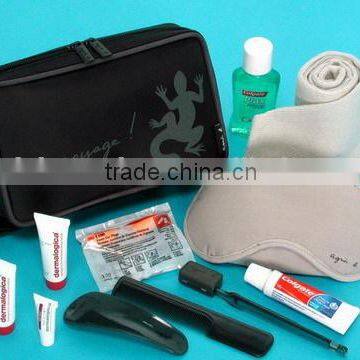 Deluxe airline toiletries kit/travel toiletries kit/fight toiletries kit with nylon bag