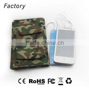 Solar powered charger Camouflage color fashion design 5.5V 8W applicable to notebook,laptop,IPAD,camera smartphone