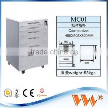 Wheels Medical Assistance Cabinet Dental and Hospital Cabinet