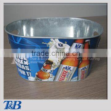 Light Color printing galvanized ice bucket