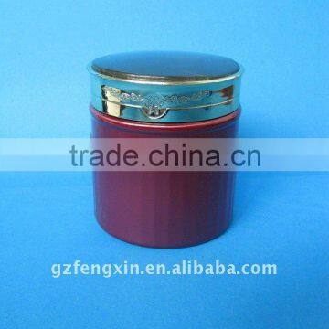 PET instant face whitening cream jar with plastic cap