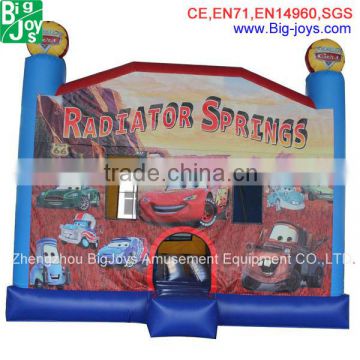 Radiator springs kids inflatable trampoline air bouncer for sale