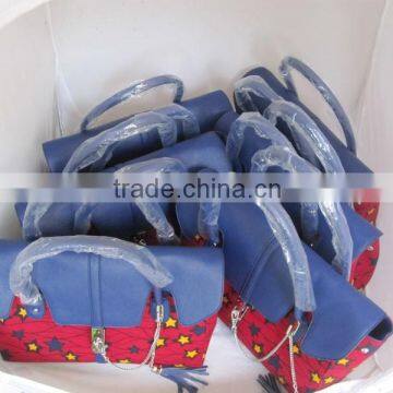 2015 High Quality African Wax Ankara Fabric Lady Handbags photo-6